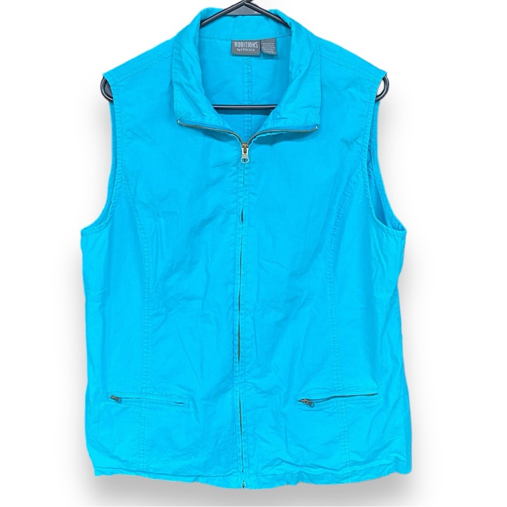 Additions by Chico's Turquoise Vest Size 3